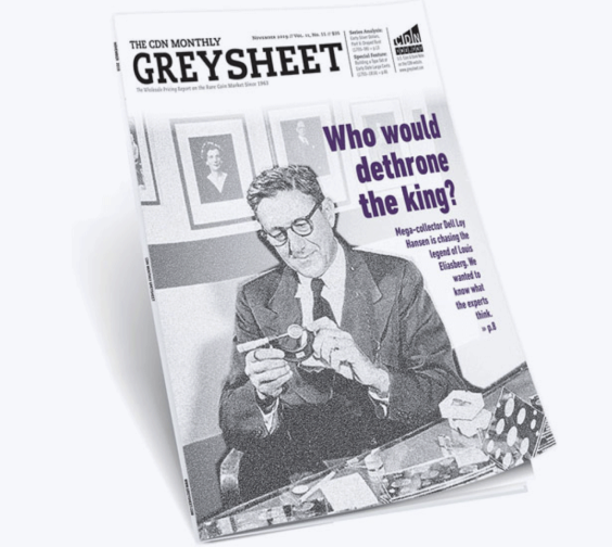 The Greysheet has been the industry standard in rare coin pricing since 1963.